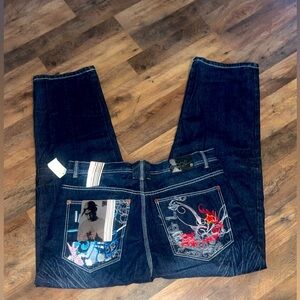 SUPER RARE 
Makavelli Tupac pre release 36x34 jeans. Y2K Collector piece!!!!NWT